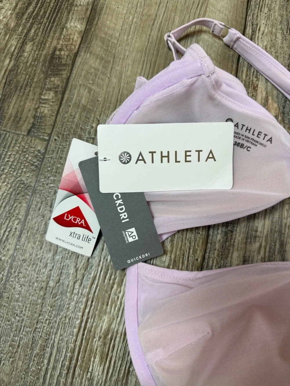 Athleta Lilac Plunge One-Piece Swim - Soft Lavender, 36B/C - Picture 9 of 9